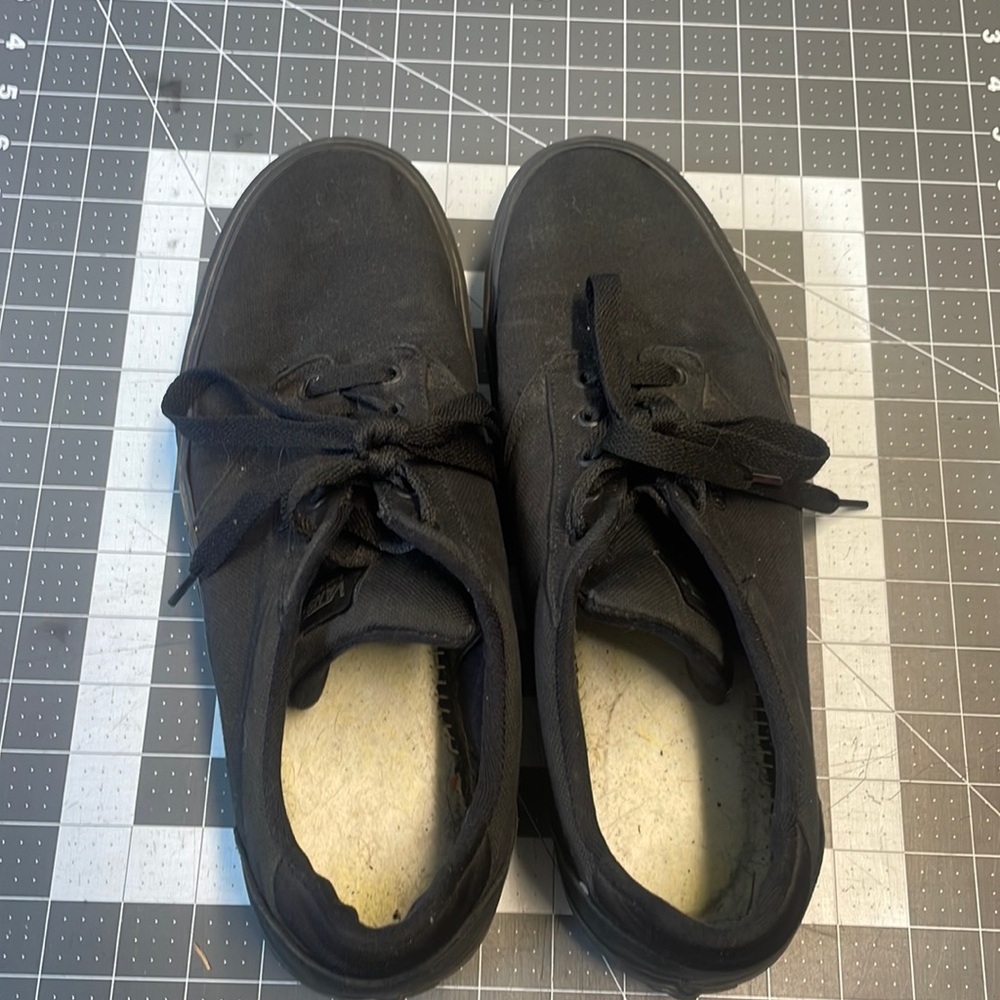 All black vans shoes men size 13